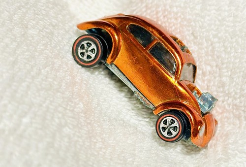 Vintage Hot wheels REDLINE 1968 Orange US Custom Volkswagen - Picture 4 of 7