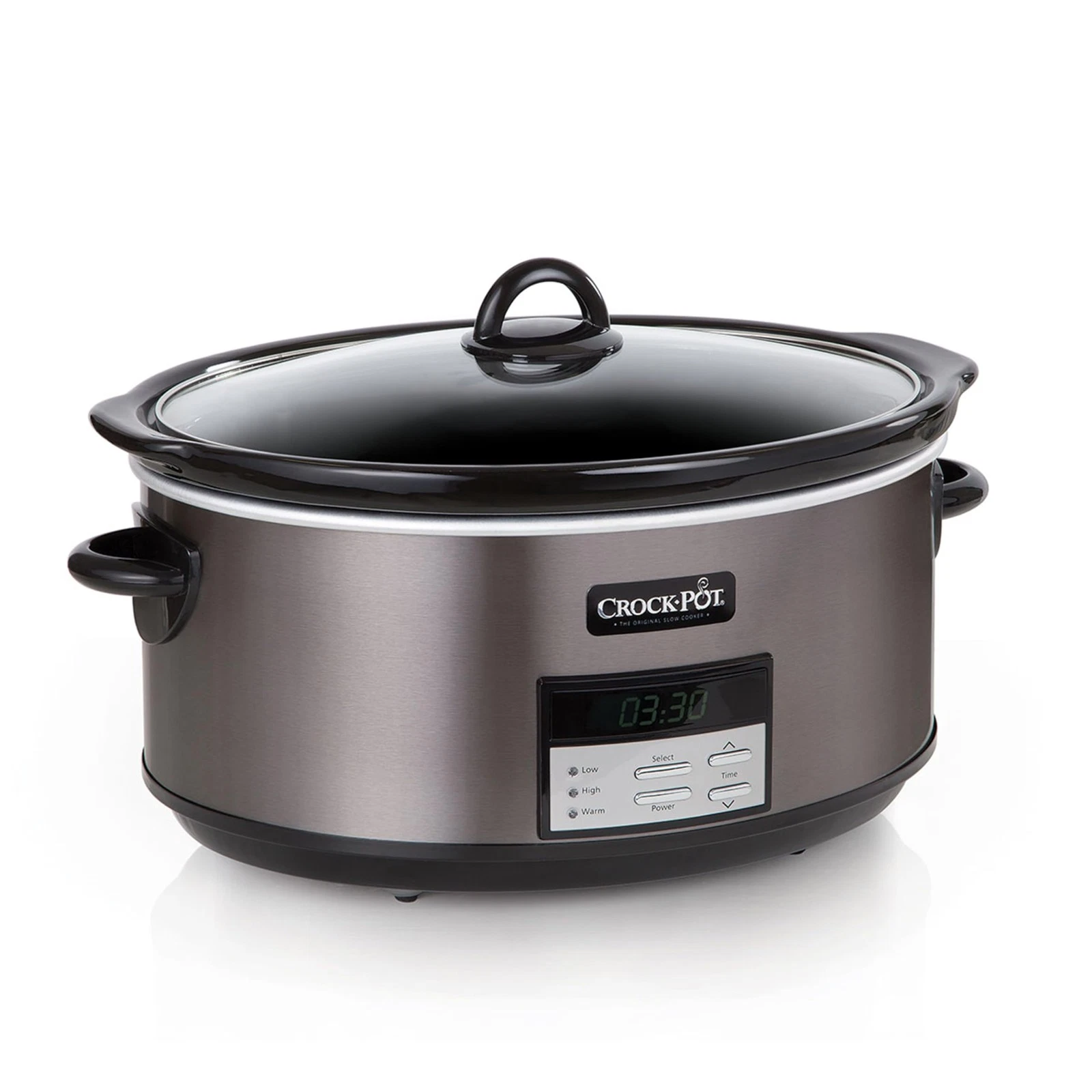 Crock-Pot Large 8-Quart Programmable Slow Cooker with Auto 8 Quarts, Black