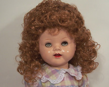 Heather Carrot Wig Size 14-15 For 22" Saucy Walker Dolls Debs