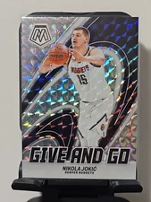 2023-24 Mosaic Nikola Jokic Give and Go Mosaic Prizm #6 Denver Nuggets