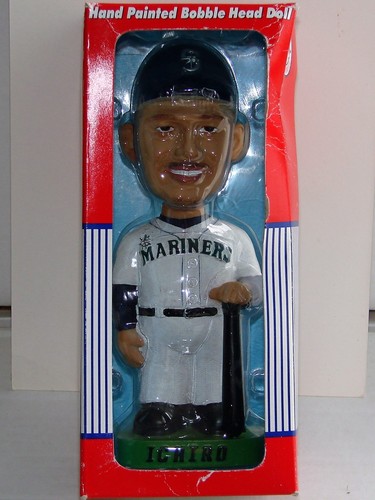 ICHIRO SUZUKI Seattle Mariners All Star Bobble Dobbles Bobble Head Doll White Je - Picture 6 of 8