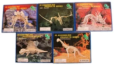 5 New Home School Schooling Kits IQ Assembling Products Dinosaur Puzzles #2