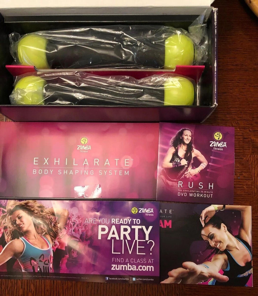 Zumba Fitness Exhilarate Body Shaping DVD System w/ 1lb Zumba