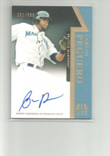 2011 TOPPS TIER ONE ON THE RISE AUTOGRAPHS #CP CARLOS PEGUERO 161/999