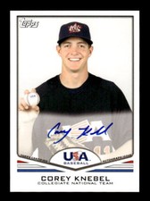 2011 Topps Chrome USA Baseball Autographs #USABB10 Corey Knebel Auto EXACT SCAN