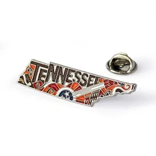 Tennessee Enamel Lapel Pin – Collectible State Souvenir