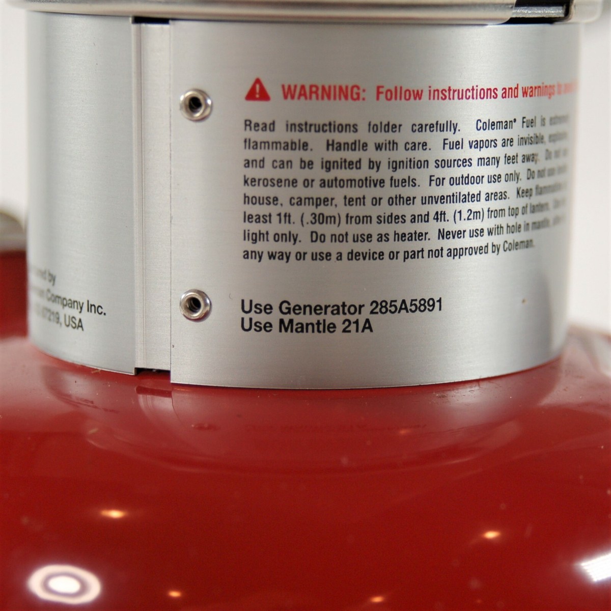 NEW Coleman 120th Anniversary 2021 Seasons Lantern 12/2020 w/ Red