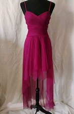 Hailey Logan By Adrianna Papell Jrs 3/4 Purple Glitter Dress Hi-Lo 