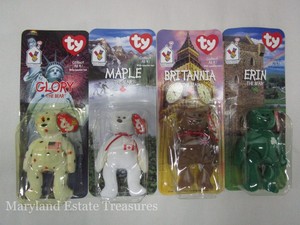 set of 4 mcdonalds beanie babies