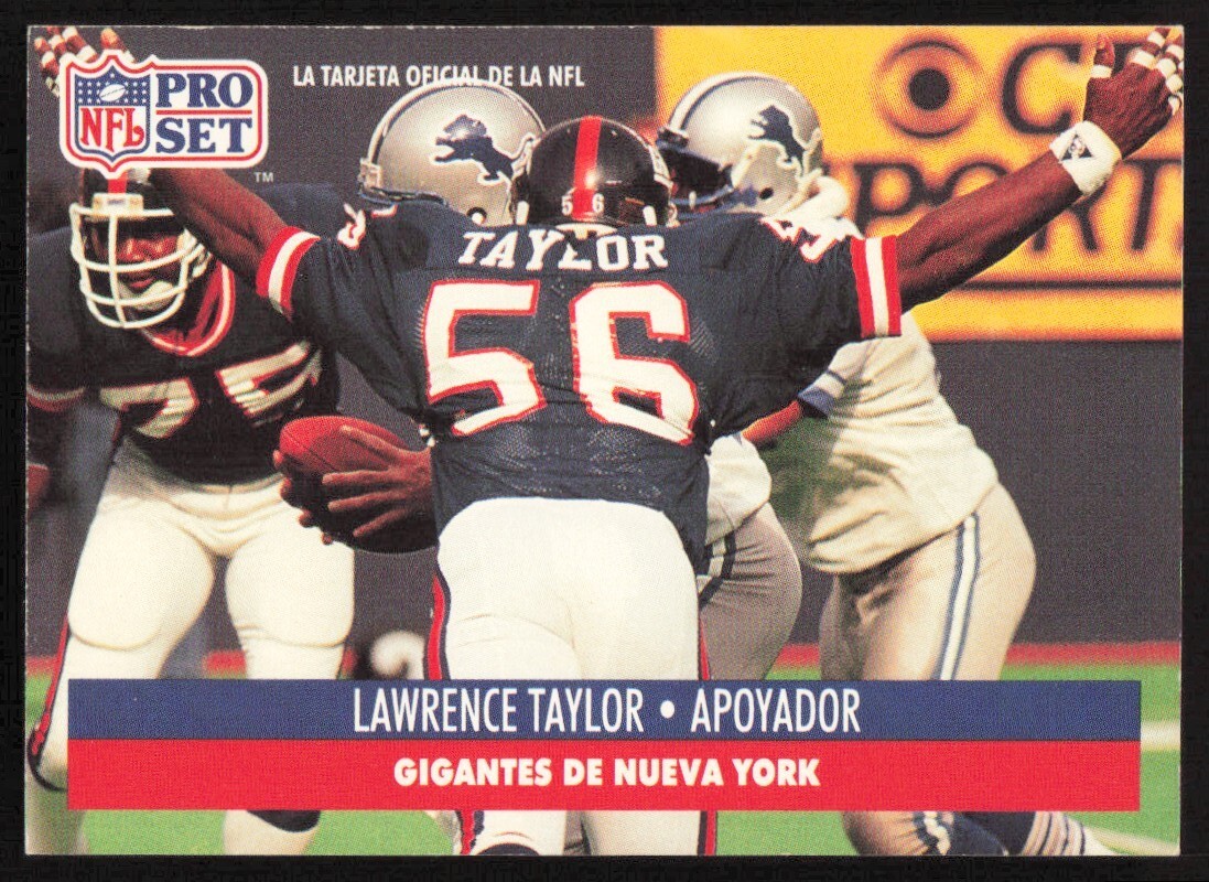1992 NFL Pro Set Lawrence Taylor #56 New York Giants | eBay