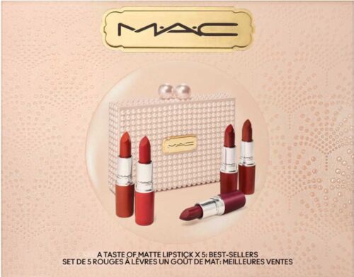 M A C - 5 Piece Full Size Matte Lipstick Gift Set in presentation case— RRP £100 - Picture 2 of 5