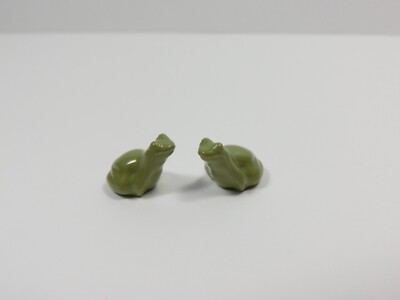 LEGO 2 Olive Green Frog Toad Animal Minifig M12