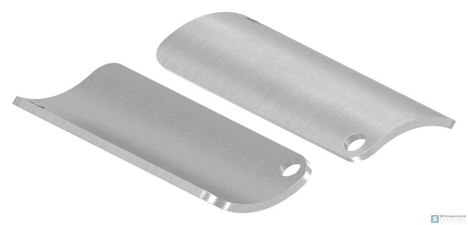 STEINBACHER© Edelstahl Handlaufschale für 42,4mm, 70 x 30 x 2mm, für Rohr 42,4mm