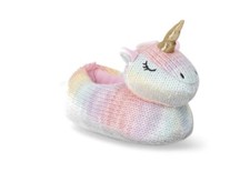 Wonder Nation Little Girls and Big Girls Unicorn Slippers Size 4-5 NWT