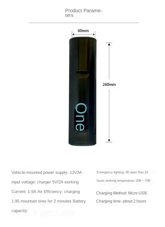 F68 Portable Mobile Air Pump Electric Tire Inflator Auto Car Tyre