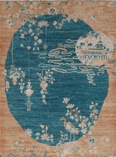 Teal Green Art Deco Chinese Traditional 3x4 R...