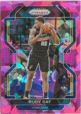 2021-22 Panini Prizm Rudy Gay Purple Cracked Ice SP Utah Jazz
