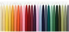 Colonial Candle 12" Handipt Taper Candles Collection ~~Many Colors Available~~