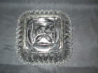 Vintage Square Clear Glass Bowl Candy, Relish Dish, Ribbed, 4-sided Center Star — photo 4