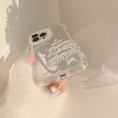Phone Case Cover For iPhone 15 14 13 12 11 Pro Max Silicone White Christmas Tree - Picture 2 of 4