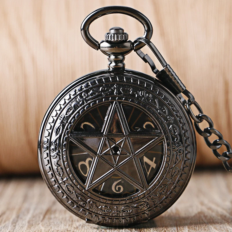 Classical Pentagram Hollow Hand Wind Mechanical Supernatural