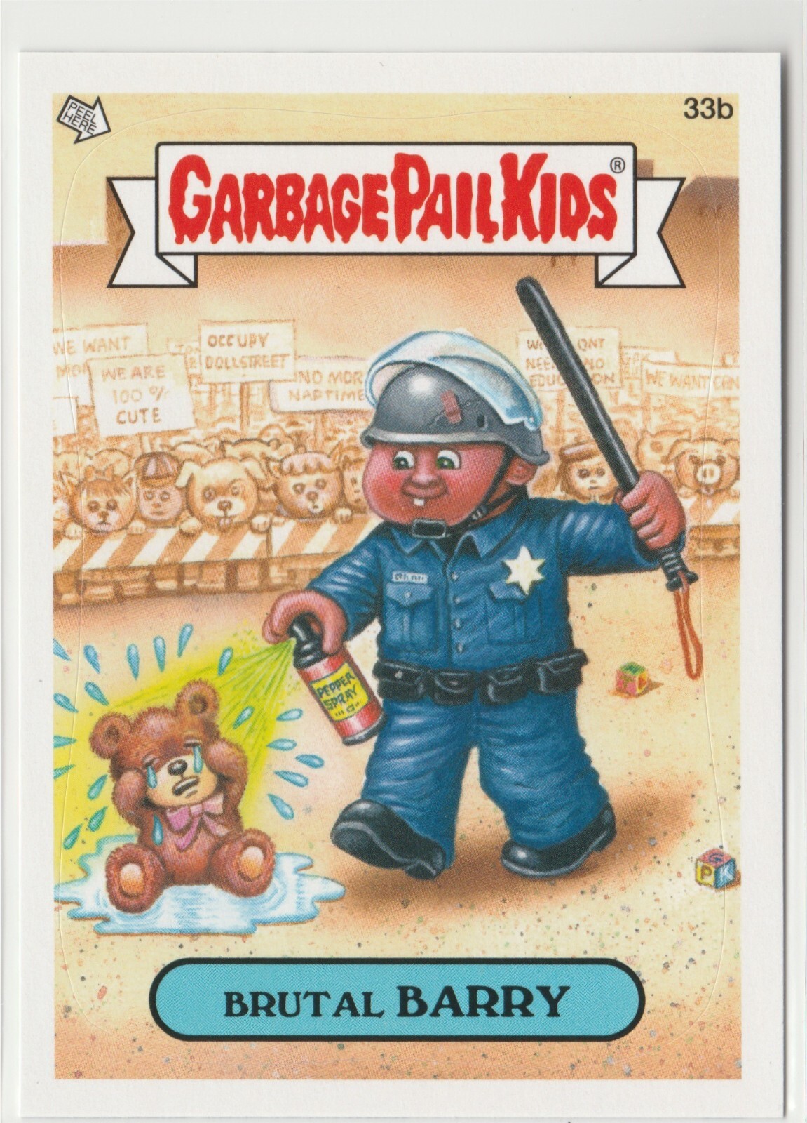 Brutal Barry #33b Garbage Pail Kids GPK 2012 Series 1 BNS1 Brand New