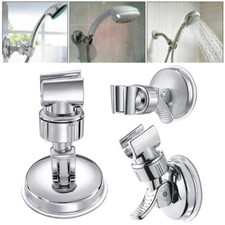 Shower Head Holder Suction Bracket Wall Mount Adjustable Handset Kit Bathroom 1X