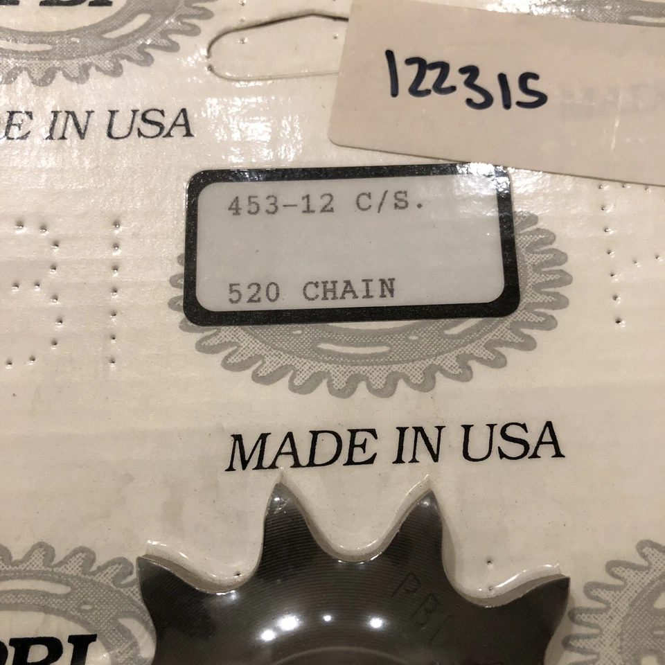 Стальная передняя звездочка PBI 453-12 Kawasaki KLX250S цепь 520 - Изображение 2 из 2