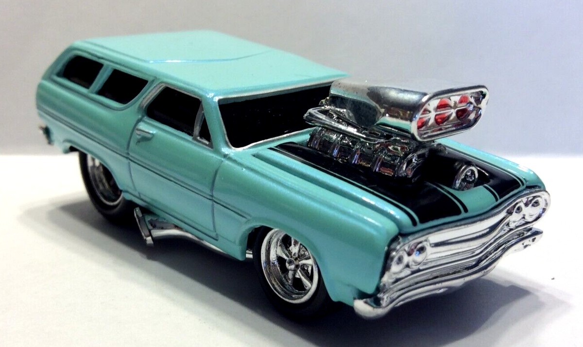 3台セットMUSCLE MACHINES　 65CHEVELLE WAGON MUSCLE MACHINES 1965 CHEVELLE WAGON 1/64 65 CHEVELLE STATION