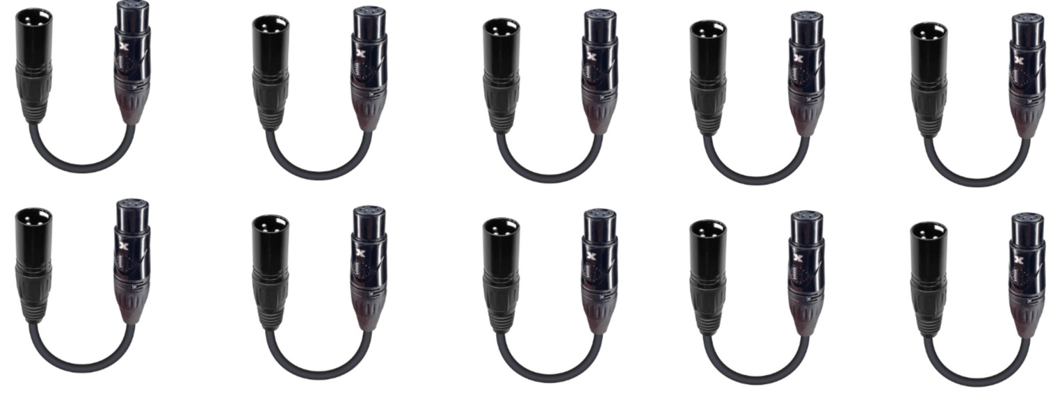 10X ProX XC-DMX3M5F 6 3-контактный разъем DMX для подключения к 5-контактному разъему DMX соединительного кабеля 9690₽