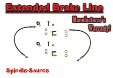 FRONT Stainless Extended Brake Lines FOR 2006 - 2018 Dodge Ram 1500 2WD