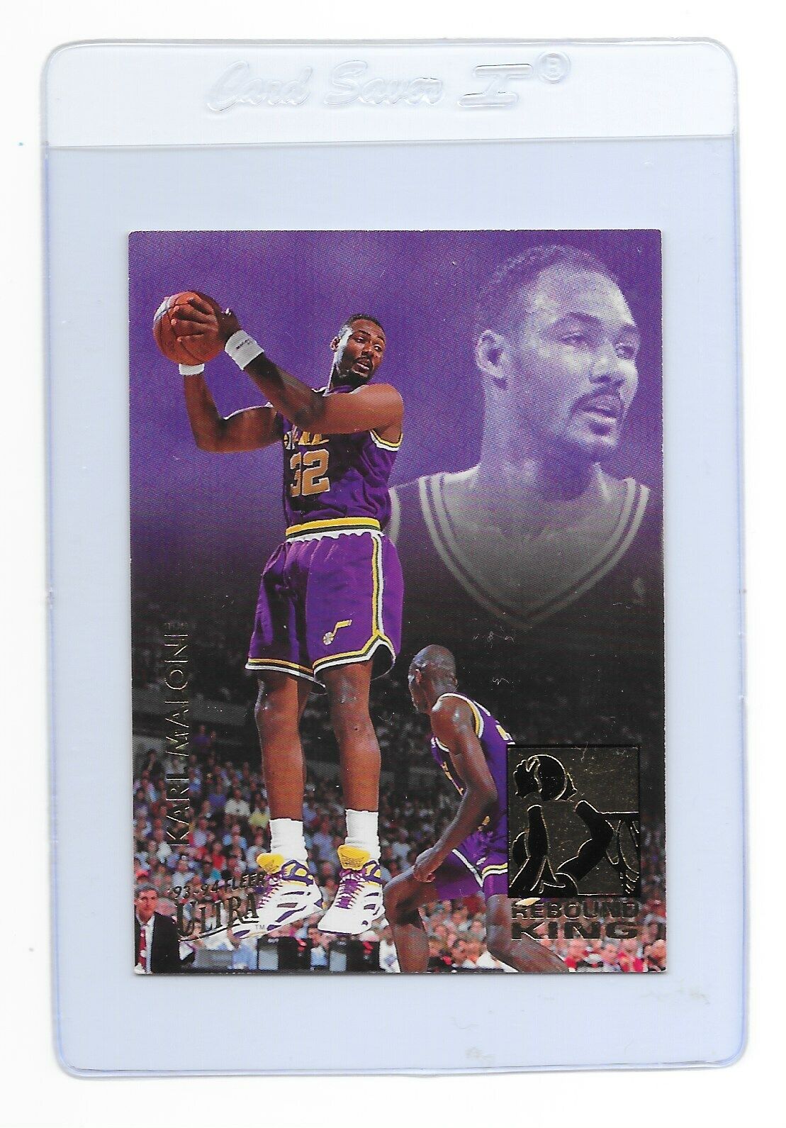 KARL MALONE 1993-94 Fleer Ultra Rebound King Basketball CARD #4 Utah JAZZ