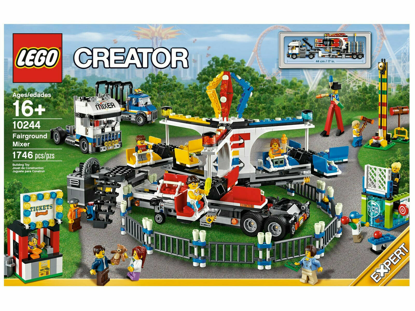 LEGO CREATOR - GIOSTRA DEL LUNA PARK FAIRGROUND MIXER AGE 16+ PCS 1746 ART 10244