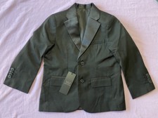 Oxforde New York Boys' Long Sleeve Tuxedo Jacket Black Size 4