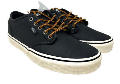 VANS Atwood (Leather) Black/Marshmallow Size 11