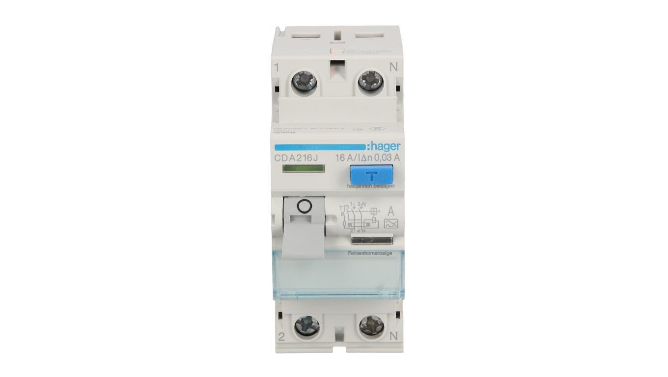 Residual current circuit breaker 2P 16A 0.03A type A CDA216J /T2UK