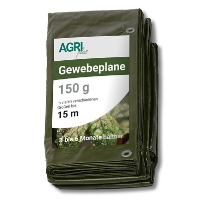 Abdeckplane Gewebeplane Holzplane Plane mit Ösen Gartenplane Schutzplane 150g/m²