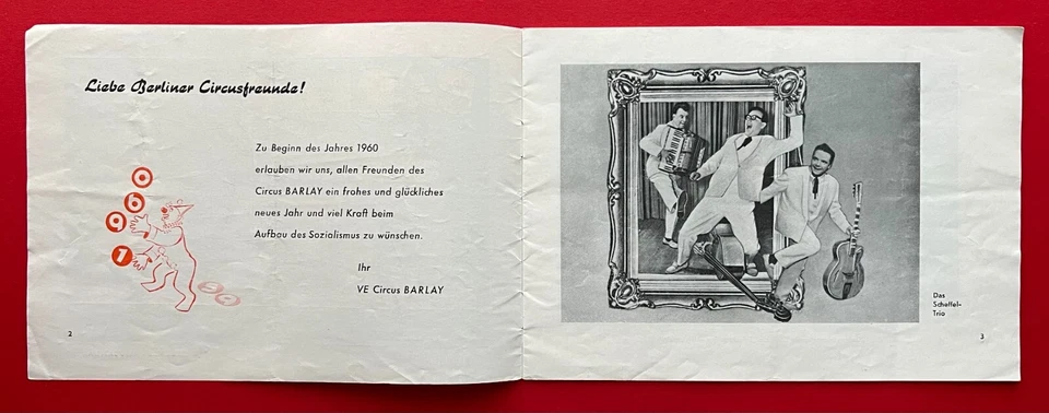 2 x alte Programm Heft 1959/60 und 1973 Zirkus BARLAY und AEROS     ( F23577 - Bild 2 von 4
