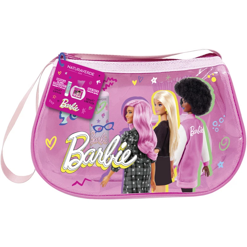 NATURAVERDE Barbie Geschenkset Box Mädchen Tasche + Eau de Toilette 50ml + Butterkakao