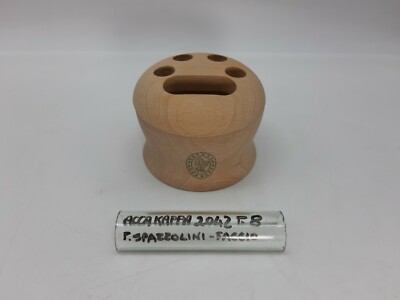 Toothbrush Holder, Beech Wood, 2042 Acca Kappa
