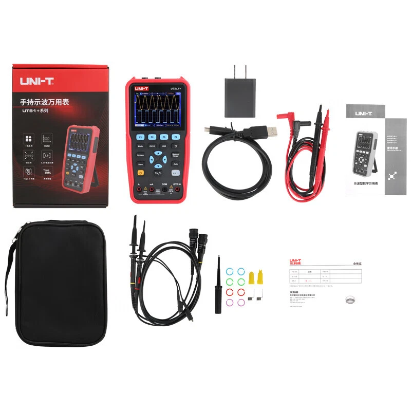 UNI-T UT81A+ Handheld Oszilloskop 4 1/2 T-RMS Multimeter 2CH 50MHz SCPI Type-C - Bild 2 von 4