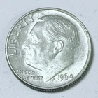 1964 D Roosevelt Dime 90% Silver 10C Circulated Coin #6026