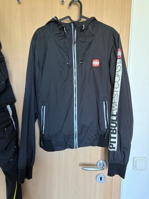 Windjacke mit Kapuze Pittbull Westcoast Gr. M Damen Schwarz