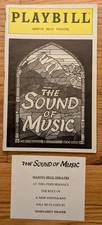 The Sound Of Music Playbill & Understudy Slip October 1998 Rebecca Lucker