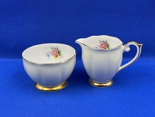 Mid Century, Queen Anne, bone china Milk Jug & Sugar Bowl.
