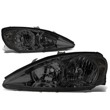Dna Motoring Pair Of Headlights Compatible 02-04 Toyota Camry Smoked Lens/Clear