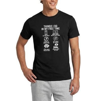 Things I Do In My Free Time Fantasy Football Männer T-Shirt