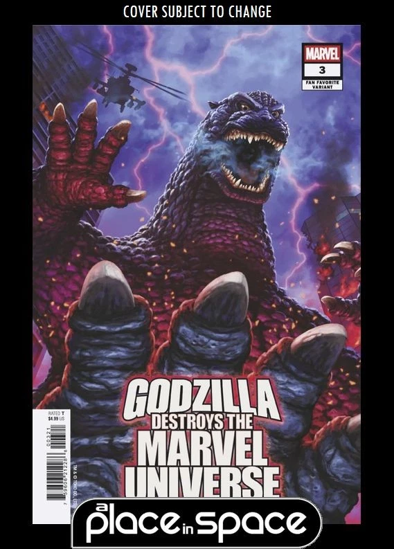 GODZILLA DESTROYS THE MARVEL UNIVERSE #3E FAN FAVORITE VARIANT (WK39)