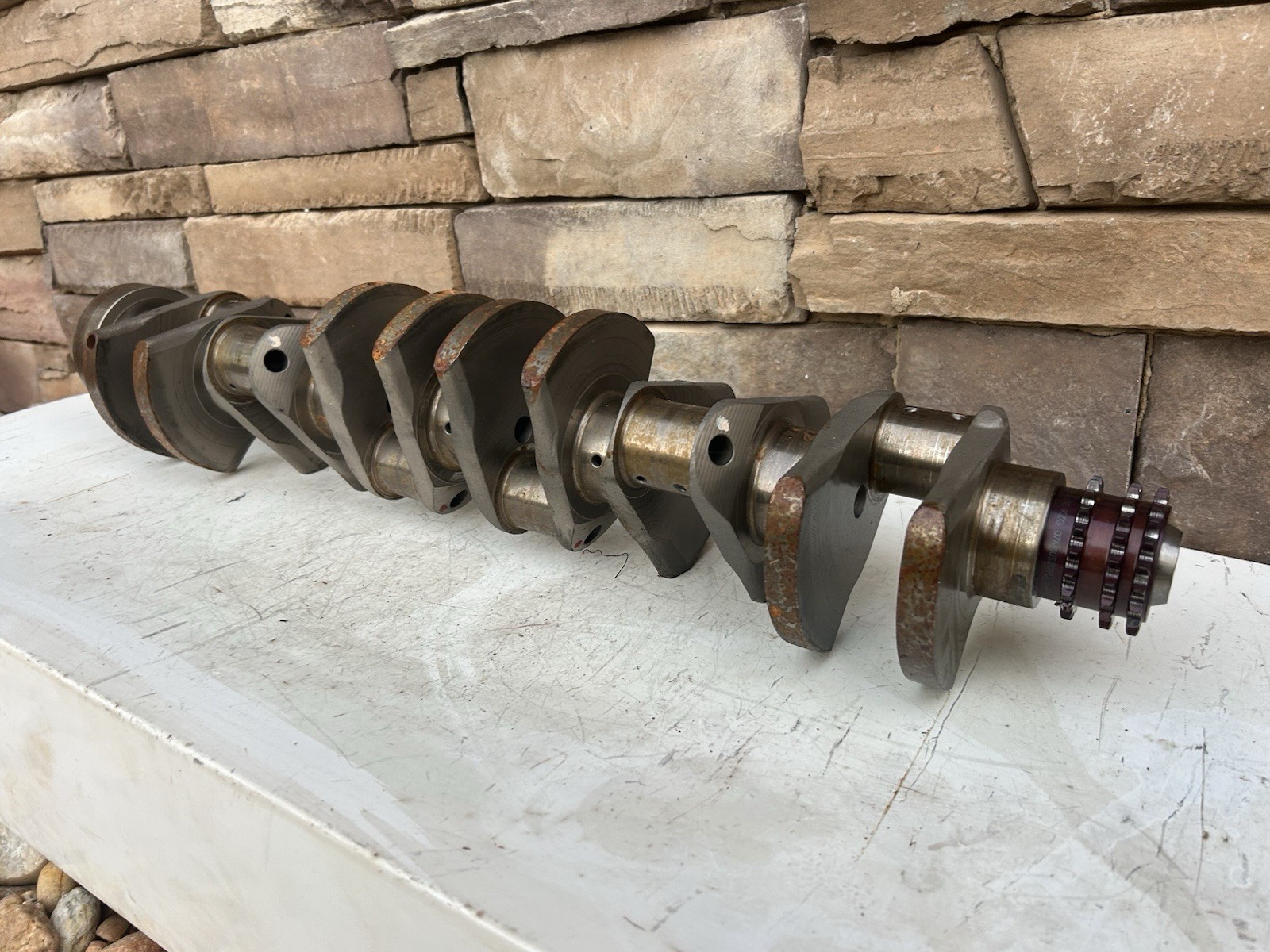 LAMBORGHINI AVENTADOR CRANKSHAFT OEM 07M105019J 