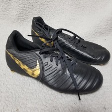 Nike Tiempo Legend 7 Club Cleats Shoes Mens Size 6 Black Gold